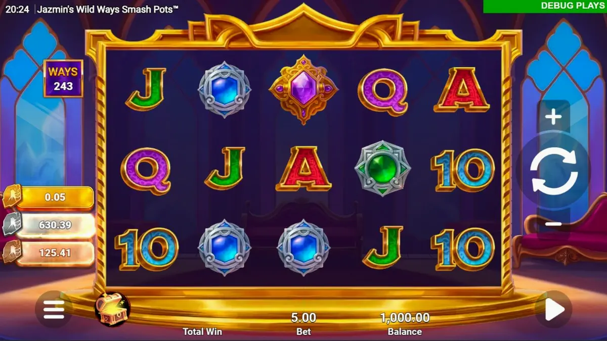 ภาพกราฟิกธีมอาหรับจากเกมสล็อต Jazmin’s Wild Ways Smash Pots™