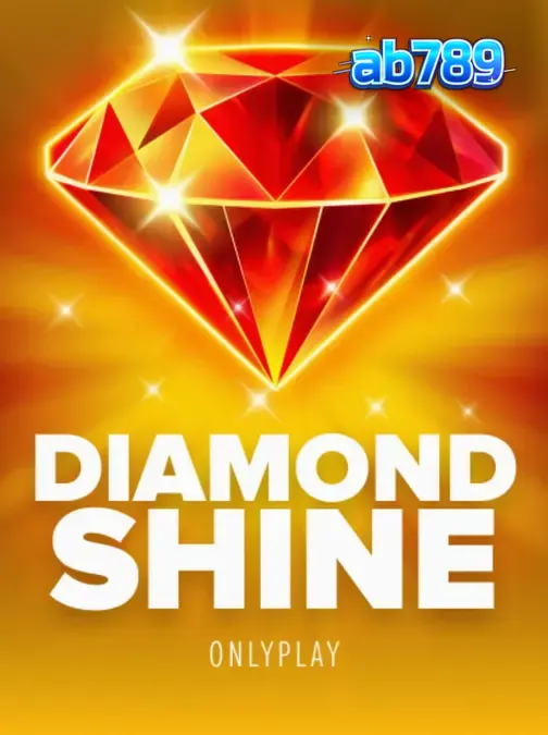 หน้าจอเกมสล็อต Diamond Shine ที่มีสัญลักษณ์ผลไม้และเพชรแวววาว